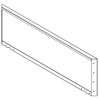 Pflanzkübel aus Stahl - Paneel - 40 x 120 cm - RAL7016 matte (anthrazitgrau)