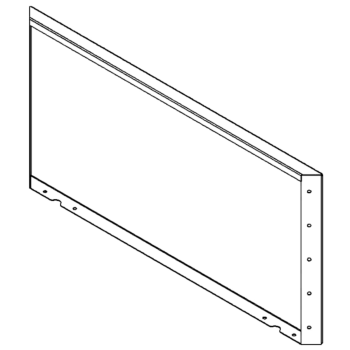 Pflanzkübel aus Stahl - Paneel - 50 x 100 cm - RAL7016 matte (anthrazitgrau)