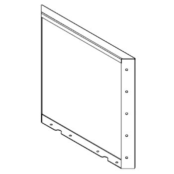 Pflanzkübel aus Stahl - Paneel - 50 x 50 cm - RAL7016 matte (anthrazitgrau)