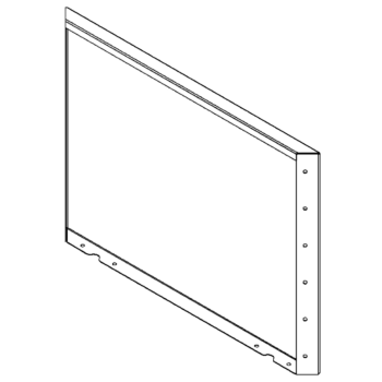 Pflanzkübel aus Stahl - Paneel - 60 x 80 cm - RAL9010 matte (weiß)