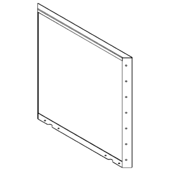 Pflanzkübel aus Stahl - Paneel - 70 x 70 cm - RAL7016 matte (anthrazitgrau)