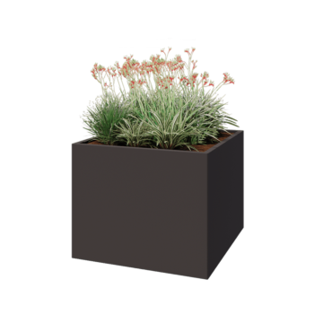 Pflanzkübel aus Stahl - Viereckig - 100 x 100 x 80 cm - Andere RAL farbe - Ohne Bodenplatte