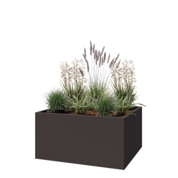 Pflanzkübel aus Stahl - Rechteckig - 120 x 100 x 60 cm - RAL7016 matte (anthrazitgrau) - Ohne Bodenplatte Pflanzkübel aus Stahl - Rechteckig - 120 x 100 x 60 cm - RAL7016 matte (anthrazitgrau) - Ohne Bodenplatte