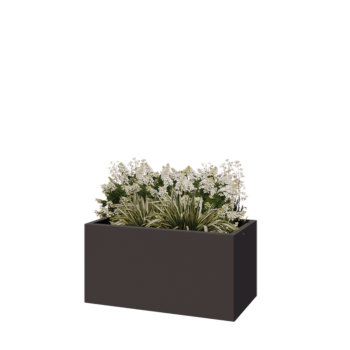 Pflanzkübel aus Stahl - Rechteckig - 100 x 50 x 50 cm - Andere RAL farbe - Ohne Bodenplatte