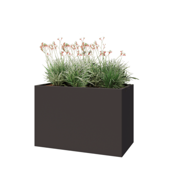 Pflanzkübel aus Stahl - Rechteckig - 120 x 60 x 80 cm - Andere RAL farbe - Ohne Bodenplatte