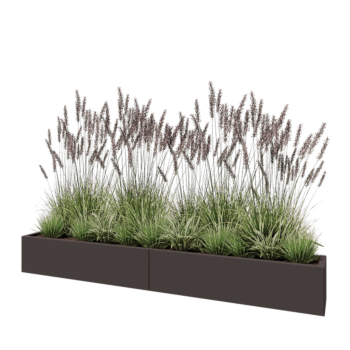 Hochbeet XXL aus Stahl - Rechteckig - 240 x 30 x 30 cm - RAL7016 matte (anthrazitgrau) - Mit Bodenplatte