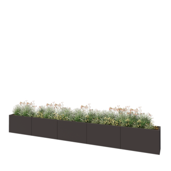 Hochbeet XXL aus Stahl - Rechteckig - 500 x 40 x 60 cm - Andere RAL farbe - Ohne Bodenplatte