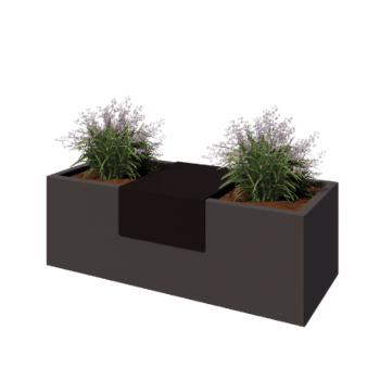 Plattform für pflanzkübel - 40 x 51 x 20 cm - Bronze