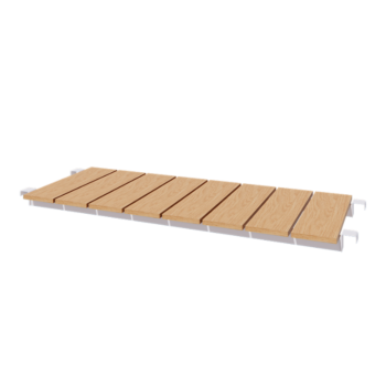 Gartenbank aus stahl - 130 x 44,3 cm - RAL9010 matte (weiß)
