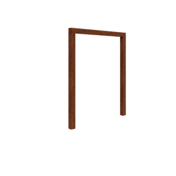 Cortenstahl Pergola - Gerade - 200 x 230 cm - Ohne Betonsockel