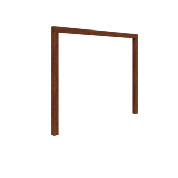 Cortenstahl Pergola - Gerade - 300 x 230 cm - Ohne Betonsockel Cortenstahl Pergola - Gerade - 300 x 230 cm - Ohne Betonsockel
