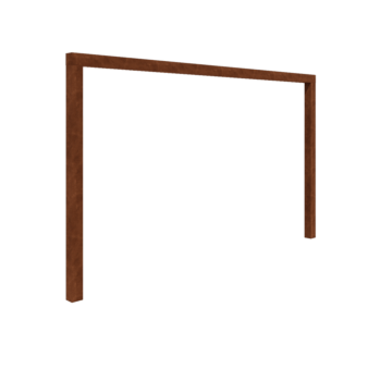 Cortenstahl Pergola - Gerade - 400 x 230 cm - Ohne Betonsockel Cortenstahl Pergola - Gerade - 400 x 230 cm - Ohne Betonsockel