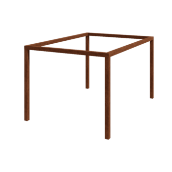 Cortenstahl Pergola - Rechteckig - 424 x 300 x 230 cm - Ohne Betonsockel