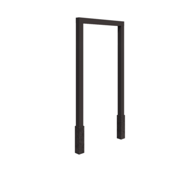 Pergola aus Stahl - Gerade - 150 x 230 cm - Andere RAL farbe - Mit Betonsockel