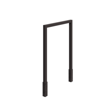 Pergola aus Stahl - Gerade - 200 x 230 cm - RAL7016 matte (anthrazitgrau) - Mit Betonsockel