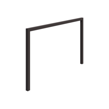 Pergola aus Stahl - Gerade - 400 x 230 cm - RAL7016 matte (anthrazitgrau) - Ohne Betonsockel