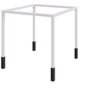 Pergola aus Stahl - Viereckig - 324 x 300 x 230 cm - RAL9010 matte (weiß) - Mit Betonsockel