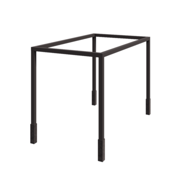 Pergola aus Stahl - Rechteckig - 424 x 250 x 230 cm - RAL7016 matte (anthrazitgrau) - Mit Betonsockel