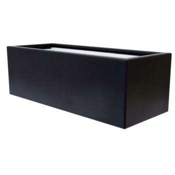 Fiberglas Pflanzkübel - Rechteck - 150 x 50 x 40 cm - RAL9010 matte (Weiß) - Mit Boden