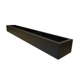 Fiberglas Pflanzkübel - Rechteck - 200 x 30 x 20 cm - RAL9010 matte (Weiß) - Mit Boden