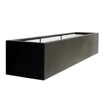 Fiberglas Pflanzkübel - Rechteck - 200 x 50 x 40 cm - Mit Boden