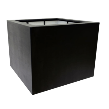Fiberglas Pflanzkübel - Viereck - 120 x 120 x 80 cm - Mit Boden