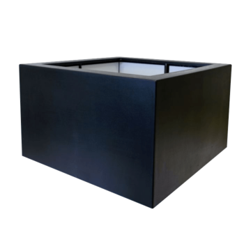 Fiberglas Pflanzkübel - Viereck - 140 x 140 x 80 cm - RAL9010 matte (Weiß) - Mit Boden