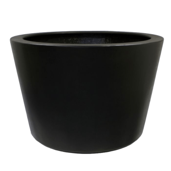 Fiberglas Pflanzkübel - Konisch - Ø 120 x 80 cm - RAL9010 matte (Weiß) - Mit Boden