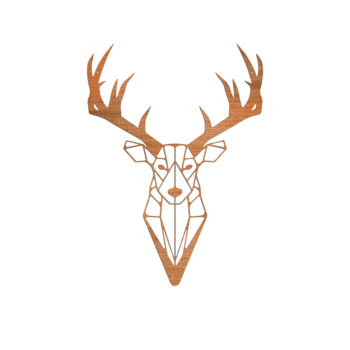 Cortenstahl Wanddeko - Rentierkopf Large - 100 x 72,4 cm
