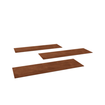 Cortenstahl Trittplatte - Rechteckig - 75 x 25 cm