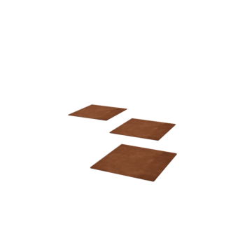 Trittplatte Cortenstahl Quadrat 30 x 30 cm