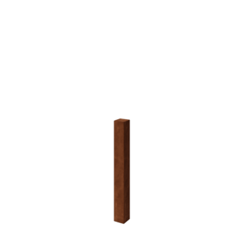 Zaunpfosten aus Cortenstahl 100 cm