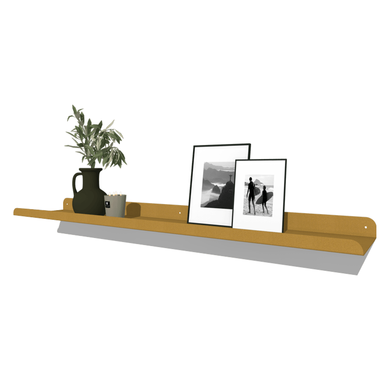 Wandregal aus pulverbeschichtetem Stahl U-Form 120 x 20 cm