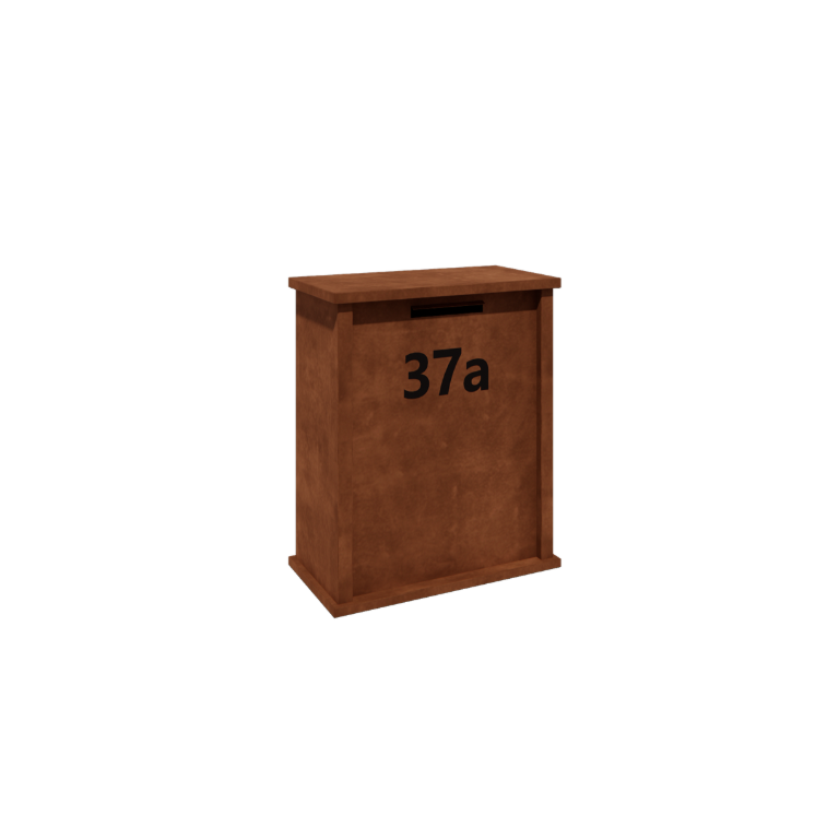 Cortenstahl Briefkasten - Arizona L - 80 x 40 x 100 cm