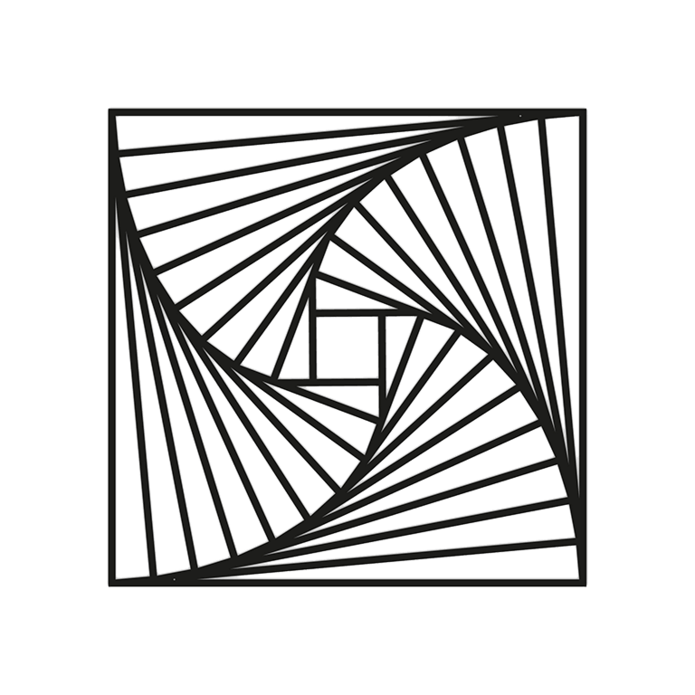 Wanddekoration aus Metall Geometrische Formen 3.0
