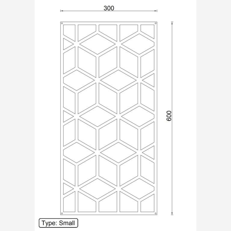 Wanddekoration aus Metall Geometrische Formen 2.0