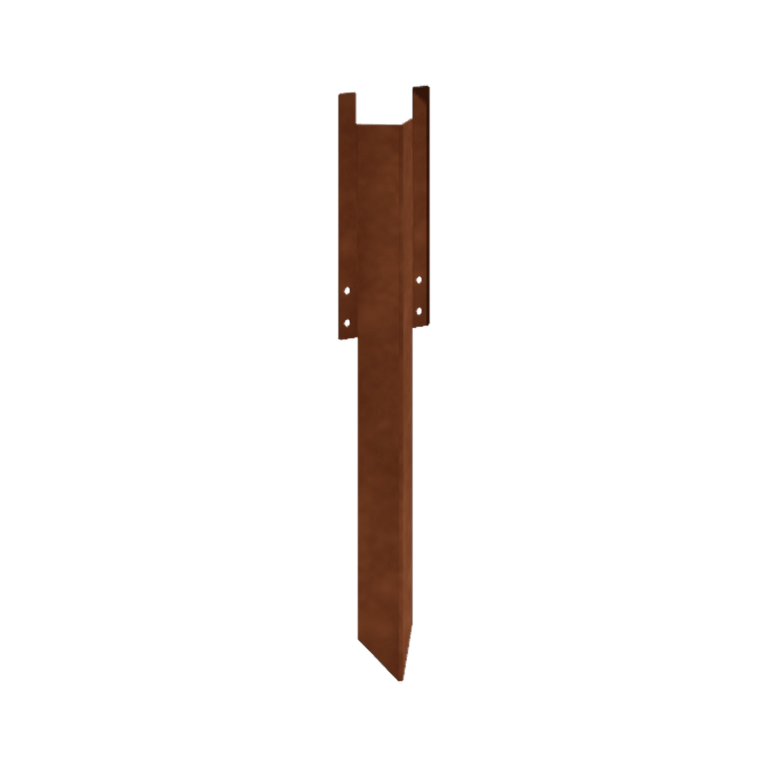 Cortenstahl Erdspieß - Höhe Beeteinfassung 34 / 37,5 cm