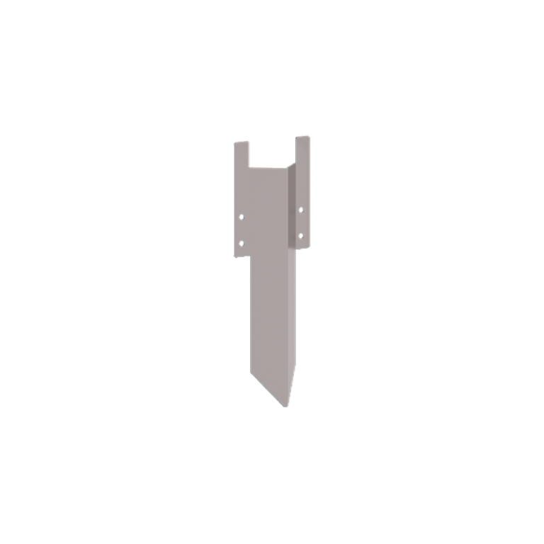 Erdspieß aus verzinktem Stahl Niedrig 12 - 15 cm