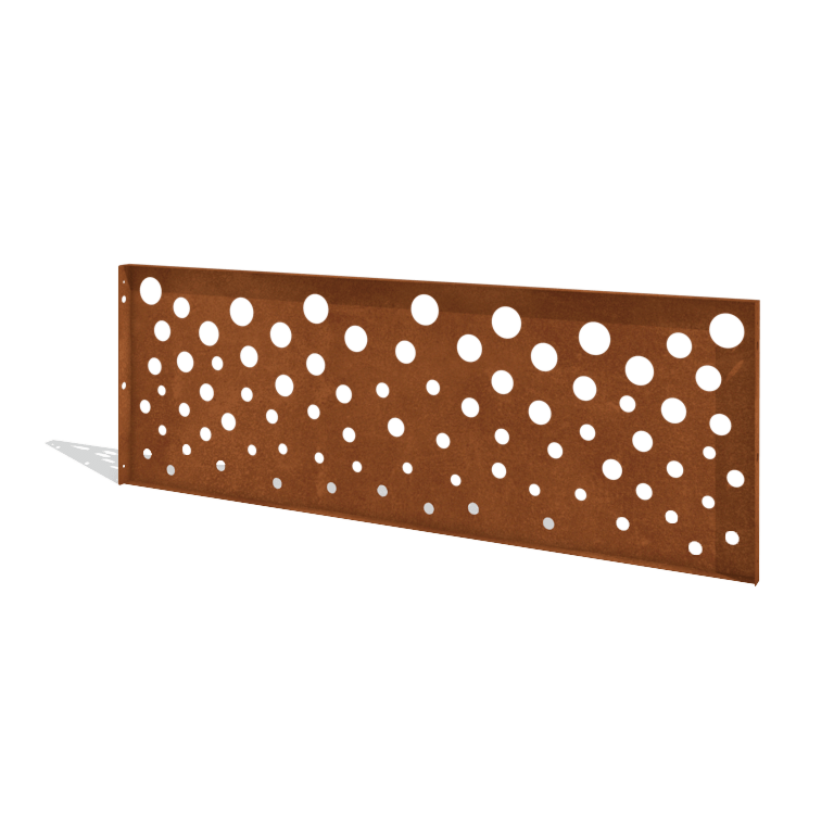 Cortenstahl Sichtschutzzaun H - Paneel B - 180 x 63,3 cm