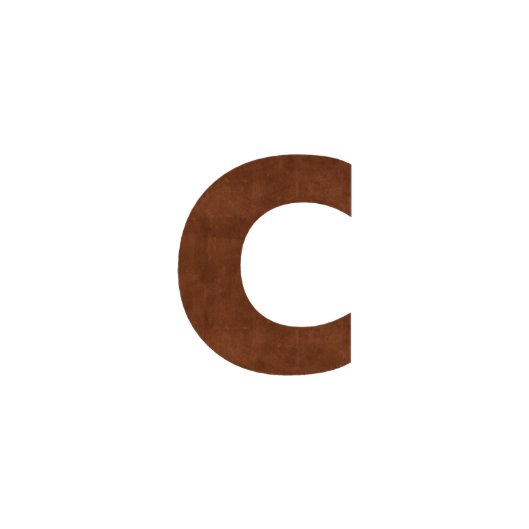 Hausnummern aus Cortenstahl c - 10 cm