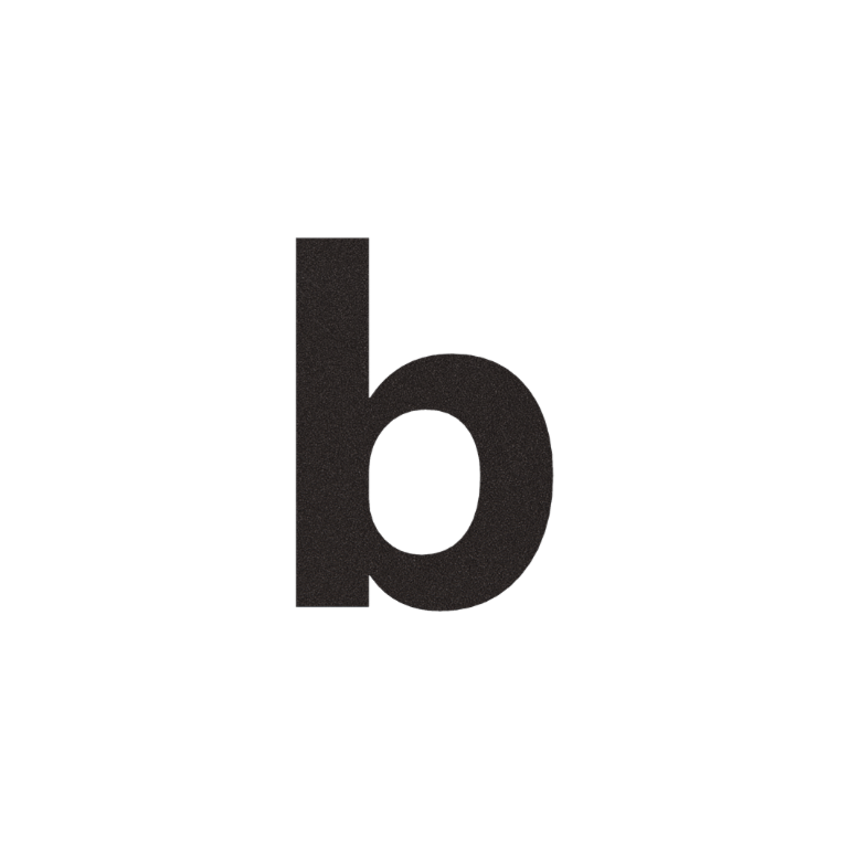 Schwarze Edelstahl-Hausnummer b - 43,1 cm