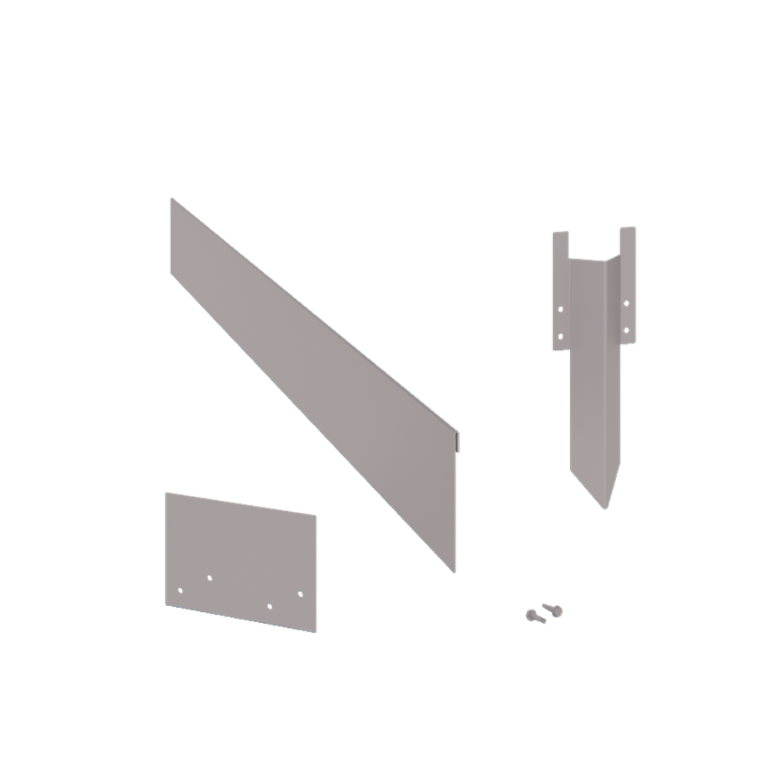 Rasenkante aus verzinktem Stahl - Abgeflacht - Höhe 13 cm - Kompletter Satz 15 meter