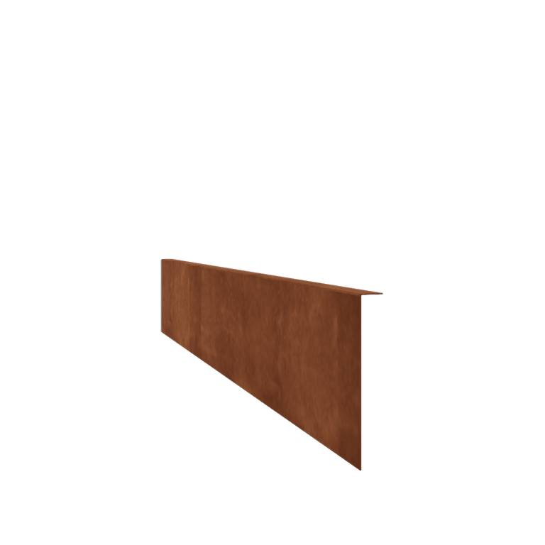 Beeteinfassung gebogen aus Cortenstahl 22 cm (Länge 150 cm)