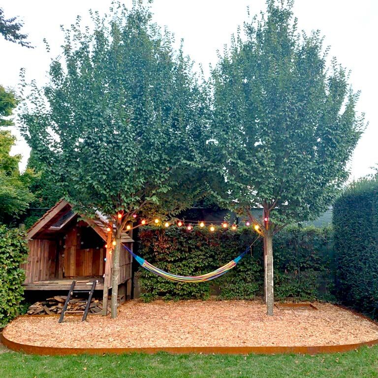 Beeteinfassung gerade aus Cortenstahl 25 cm (Länge 240 cm)