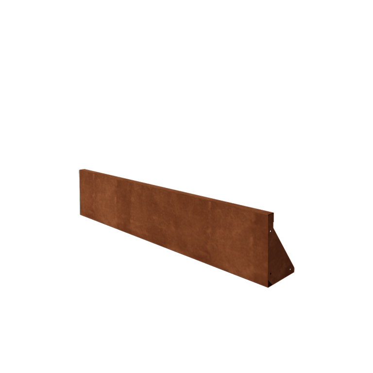 Cortenstahl Stützmauer - Gerade - 150 x 30 cm