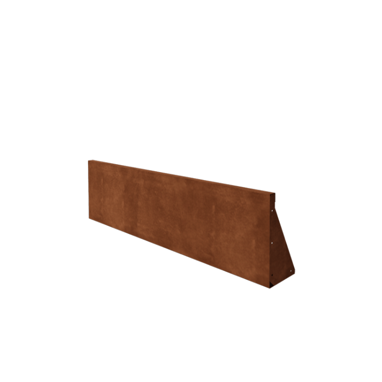 Cortenstahl-Stützmauer gerade 150 cm (Höhe 40 cm)