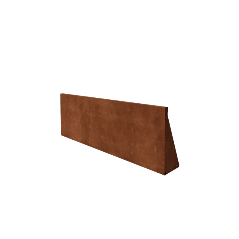 Cortenstahl-Stützmauer gerade 150 cm (Höhe 50 cm)