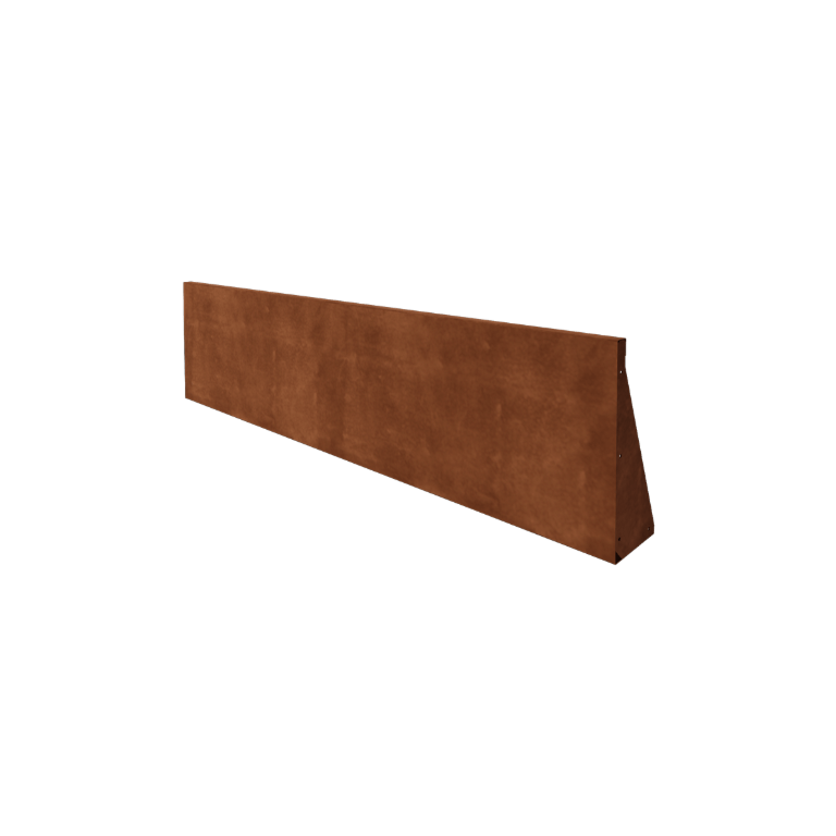 Cortenstahl Stützmauer - Gerade - 200 x 50 cm