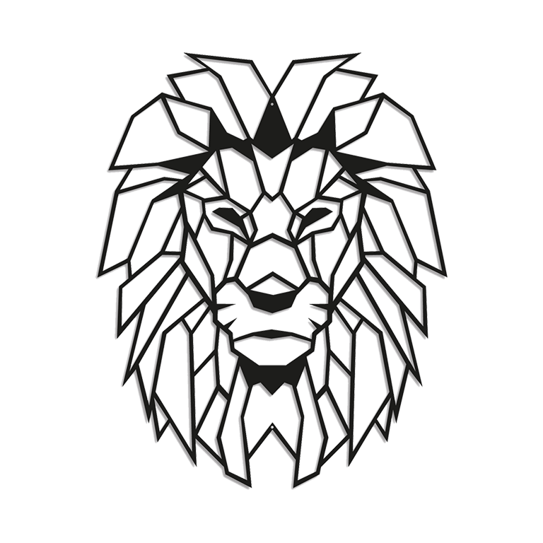 Wanddekoration aus Metall Löwe 1.0