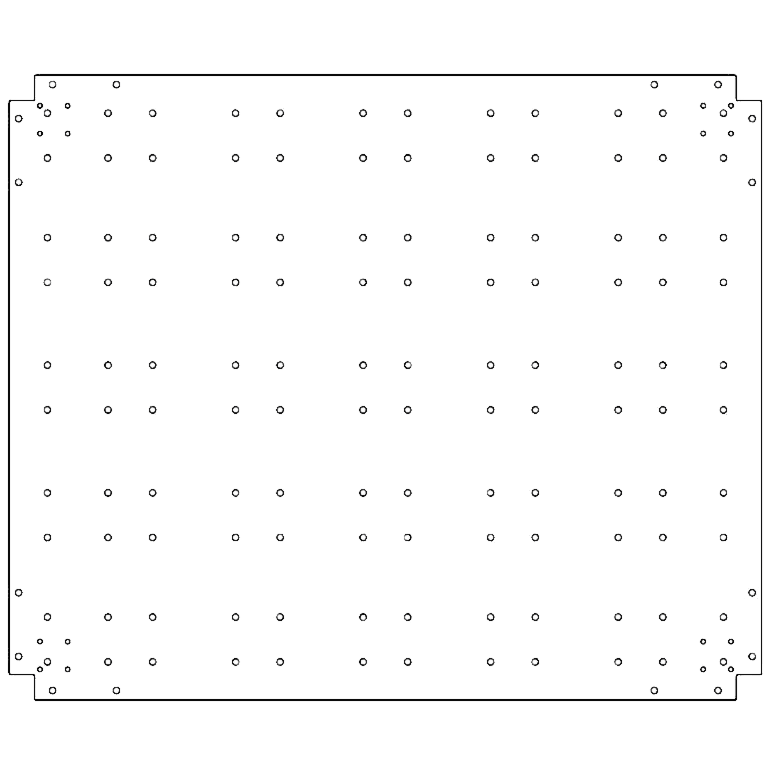 Bodenplatte aus verzinktem Stahl 100 x 120 cm